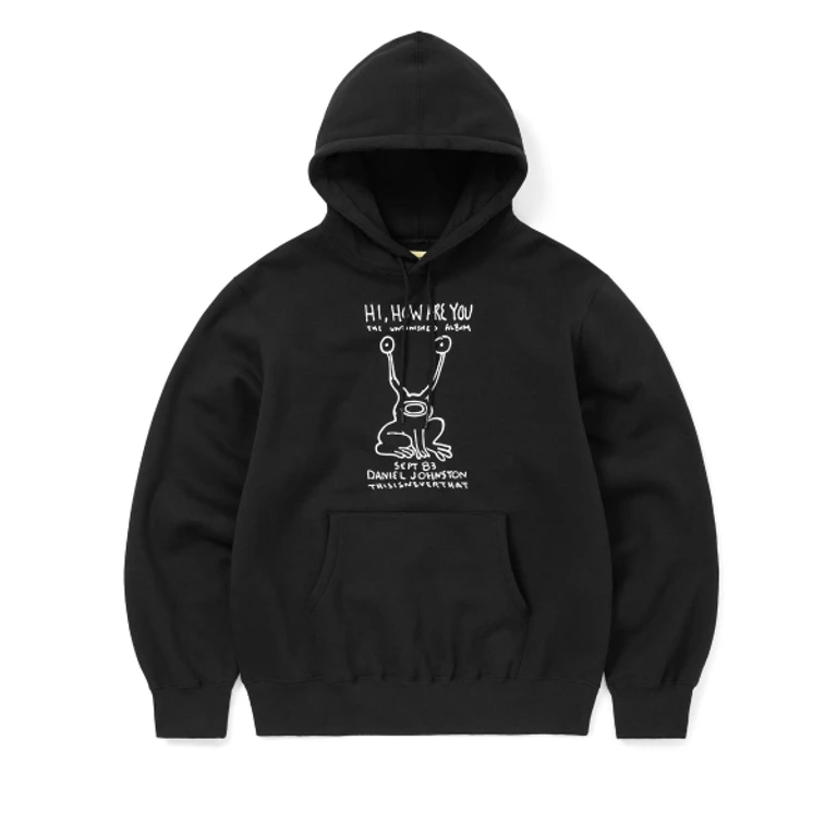 TNT Daniel Johnston Frog Hoodie Black