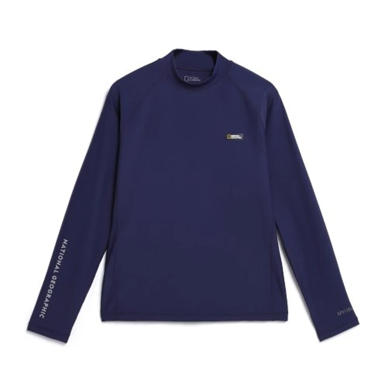 N242WRG630 Women's Raglan Sleeve Long Sleeve Rash Guard DEEP SEA NAVY