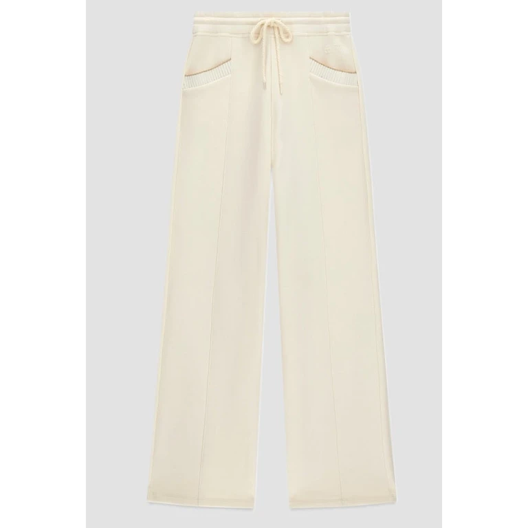 pantsuit woman beige light