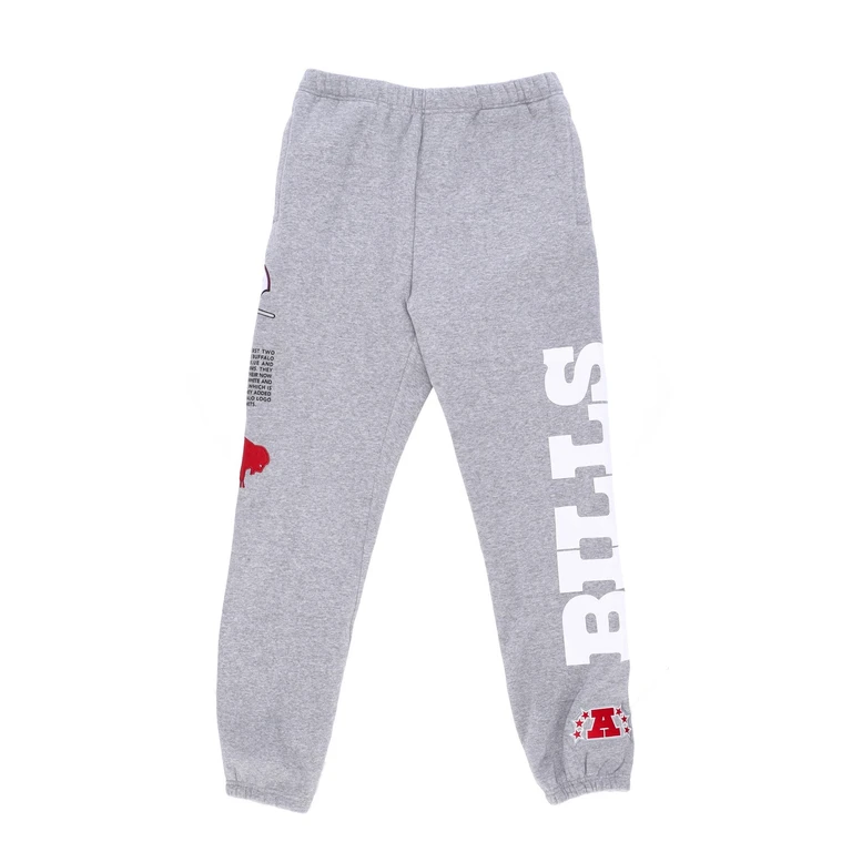 Men's Fleece Tracksuit Pants Nfl Team Origins Fleece Pant Bufbil Gray Heather