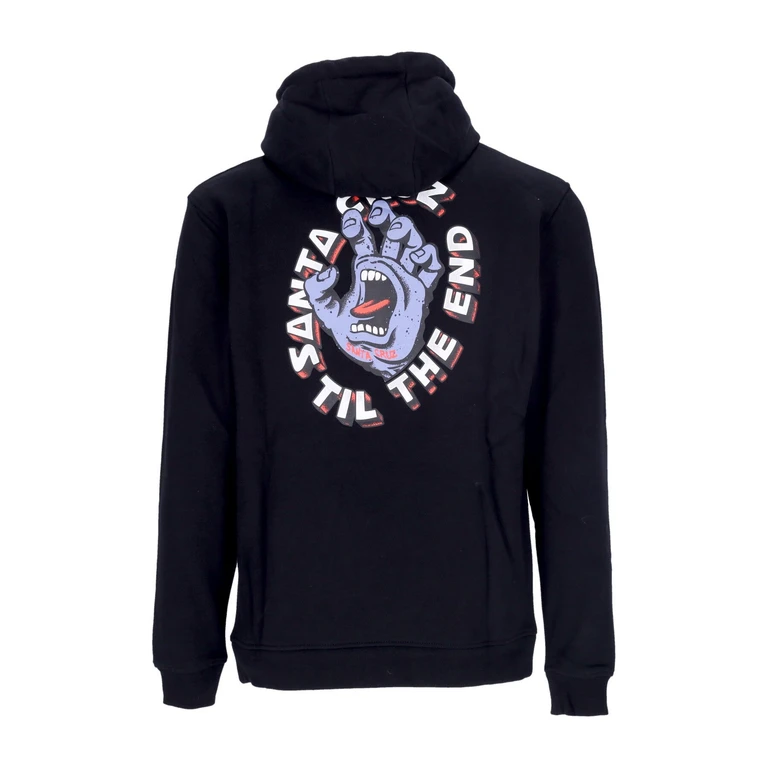 Men's Hoodie Til The End Hand Hood Black