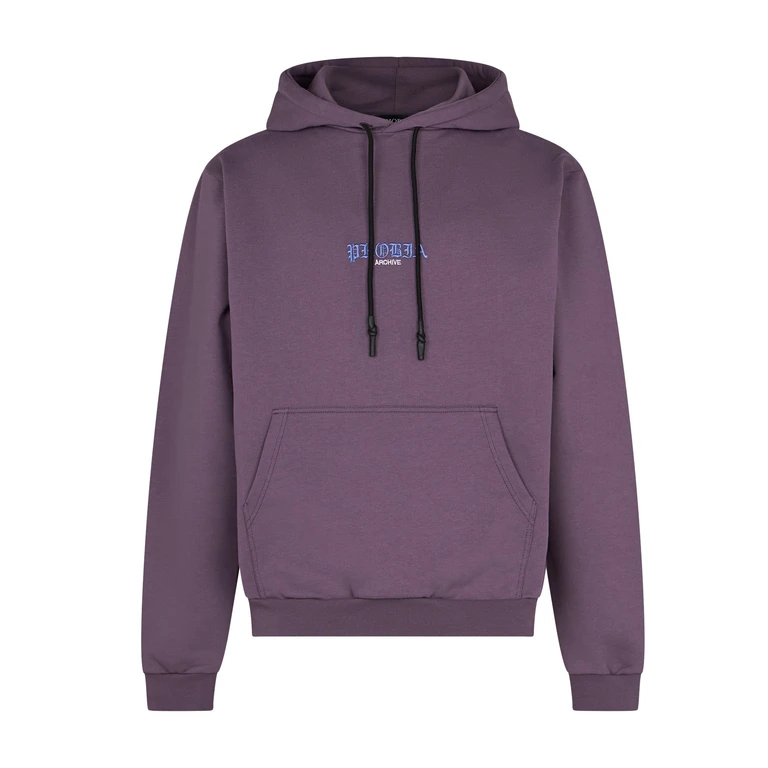Men's Lightweight Hooded Sweatshirt Skull Print Hoodie Purple