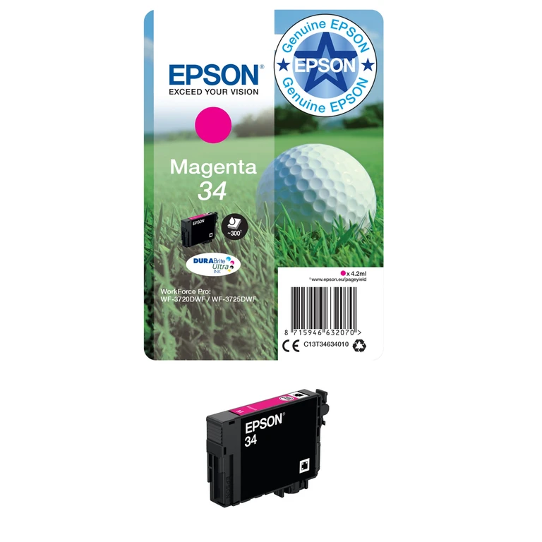 C13T34634010/34 Ink cartridge magenta. 300 pages 4.2ml for Epson