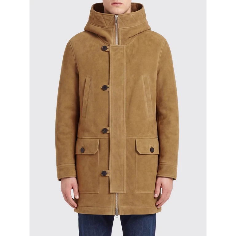 Coat Men color Brown (27WHM60390MSBVB3195)