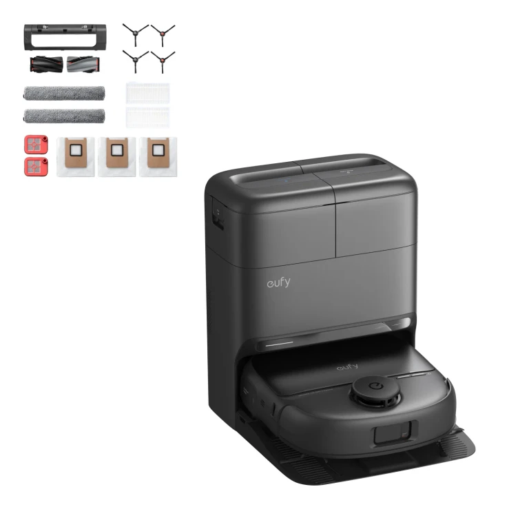 Omni C28A Robot Vacuum & Mop with All-in-One Station and Accessory Kit, Black