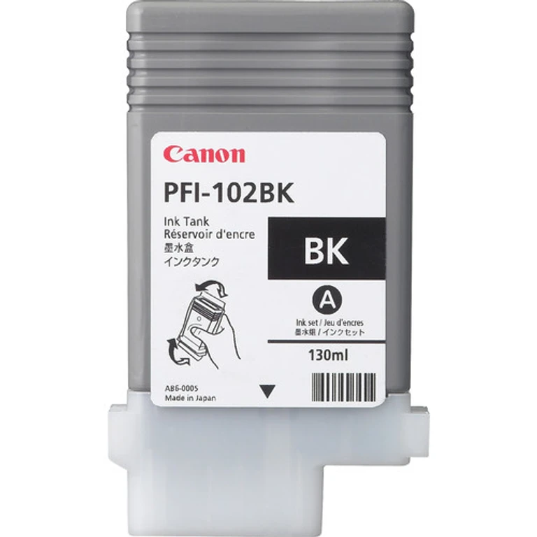 0895B001/PFI-102BK Ink cartridge black 130ml for Canon IPF 500/6