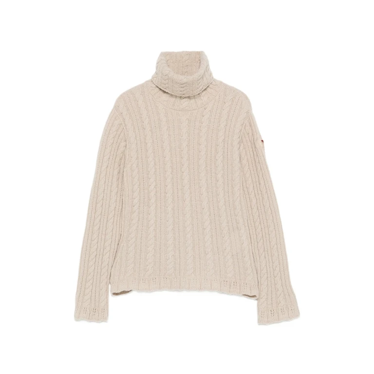 Cable-knit Roll-neck Sweater