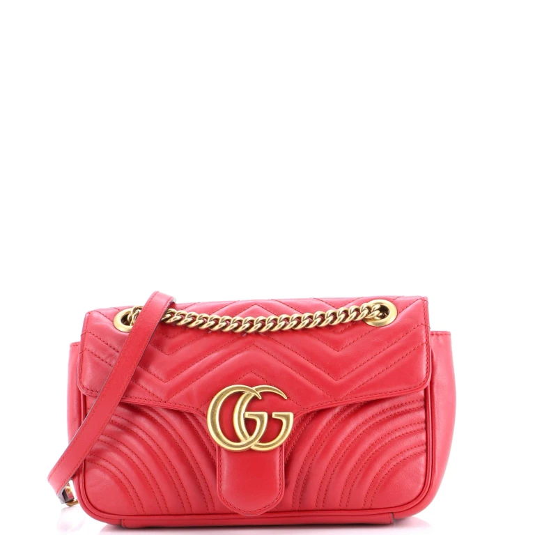 GG Marmont Flap Bag Matelasse Leather Medium