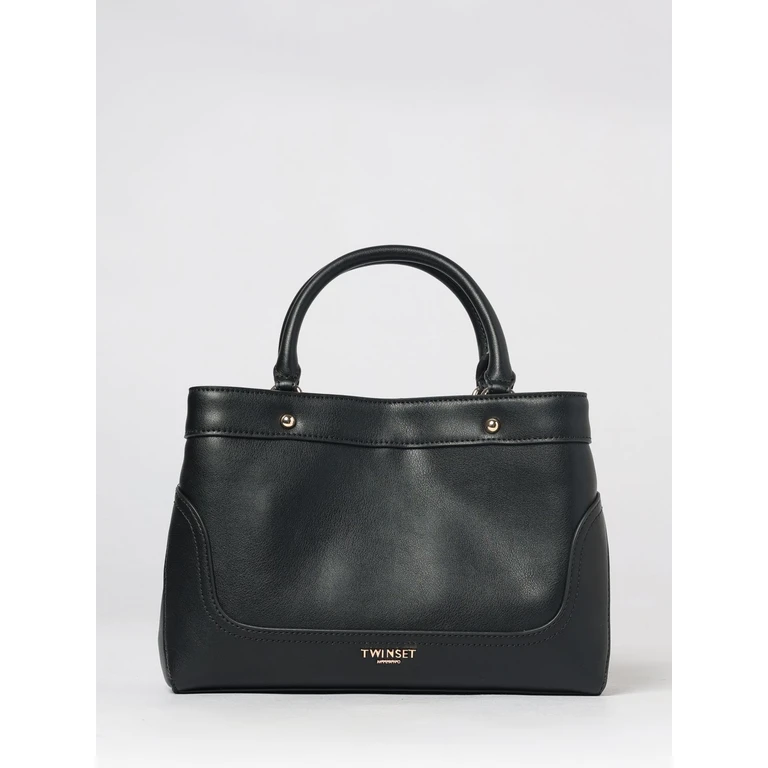 Faux Leather Mini Handbag with Double Handle and Shoulder Strap (262TD805100006)