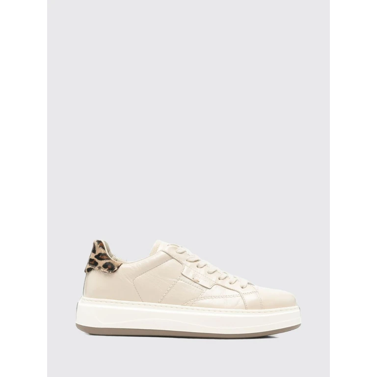 Animal Print Leather and Pony Hair Low-Top Sneakers with a Chunky Sole (WFW262520CV0ES)