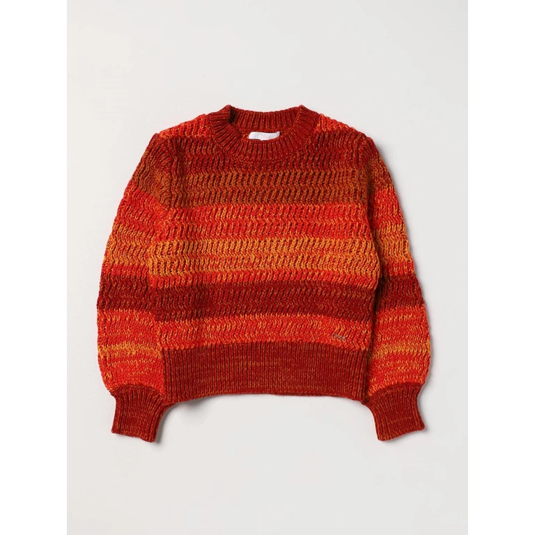 CHLOÉ Chloé sweater in cotton and tricot wool (C15E21X04)