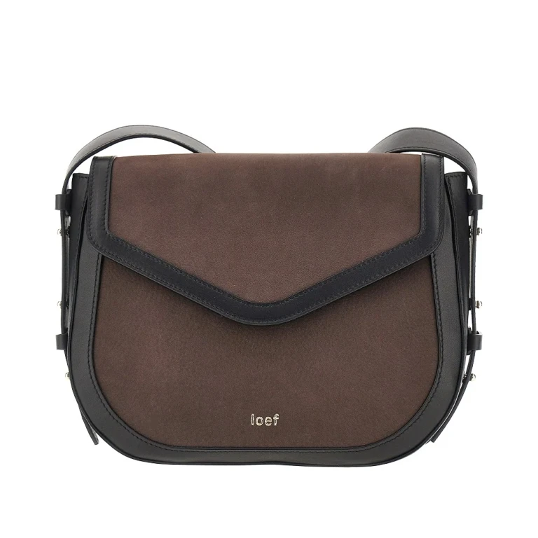 Nubuck leather 'Arc' crossbody bag Woman One Size