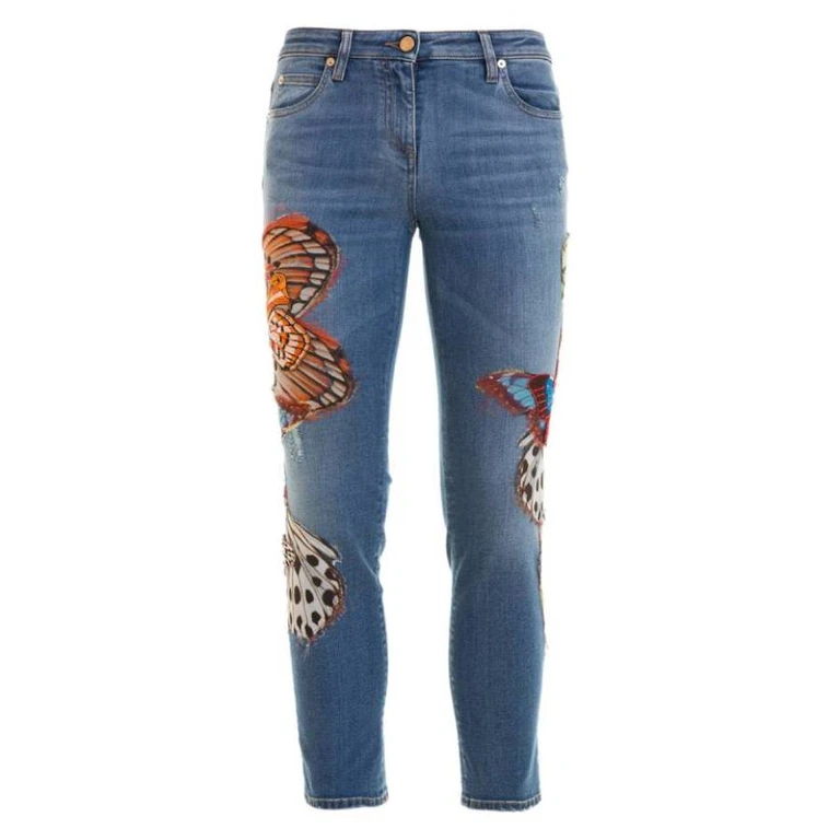 Butterfly Patch Denim Jeans