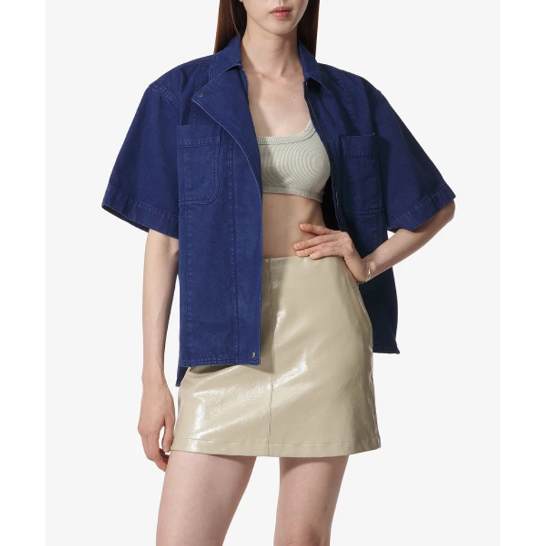 Gabriel Cotton Jacket - Blue / 11111083600010