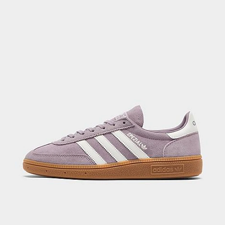 Big Kids Originals Handball Spezial Casual Shoes in Preloved Fig/Cream White/Gum Size: 3.5
