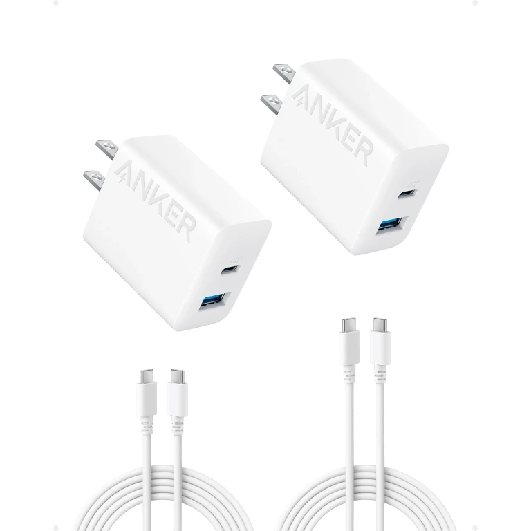 Refurbished Anker 20W Fast Wall Charger (2-Pack)
