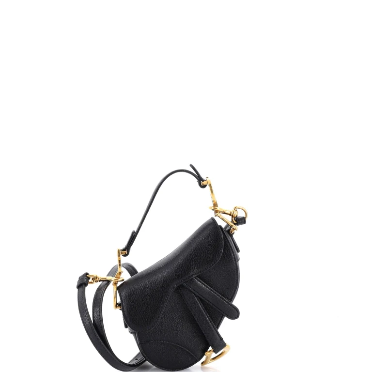 Saddle Handbag Leather Micro