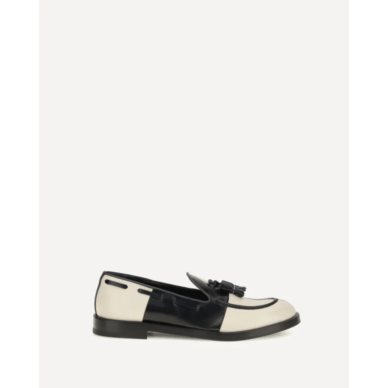 Brera Damier bicolor leather Loafers Female 40