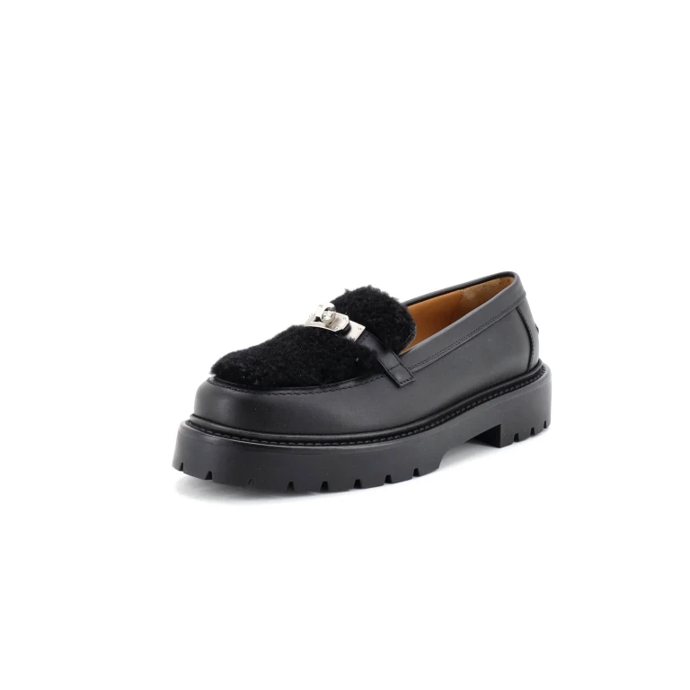 Women's Icone Loafers Leather with Shearling