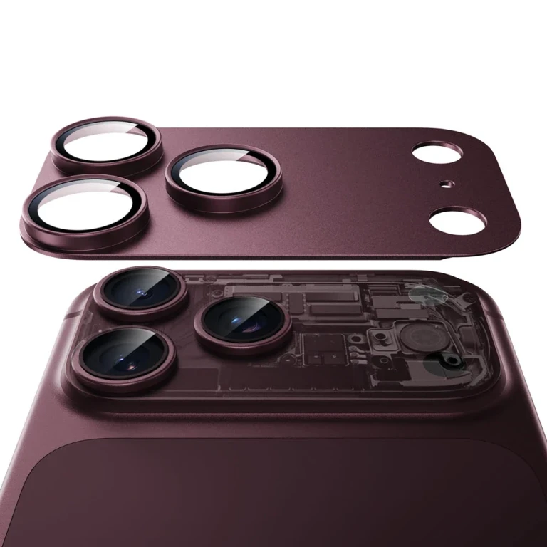 iPhone 18 Pro Max Armorite® Pro Camera Lens Protector (Full Coverage) - Deep Burgundy - Deep Burgundy