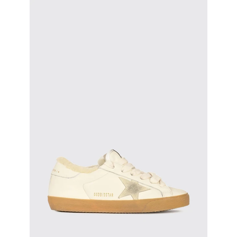 Super-Star Leather Trainers with Shearling Lining (GWF00828F00657210100)
