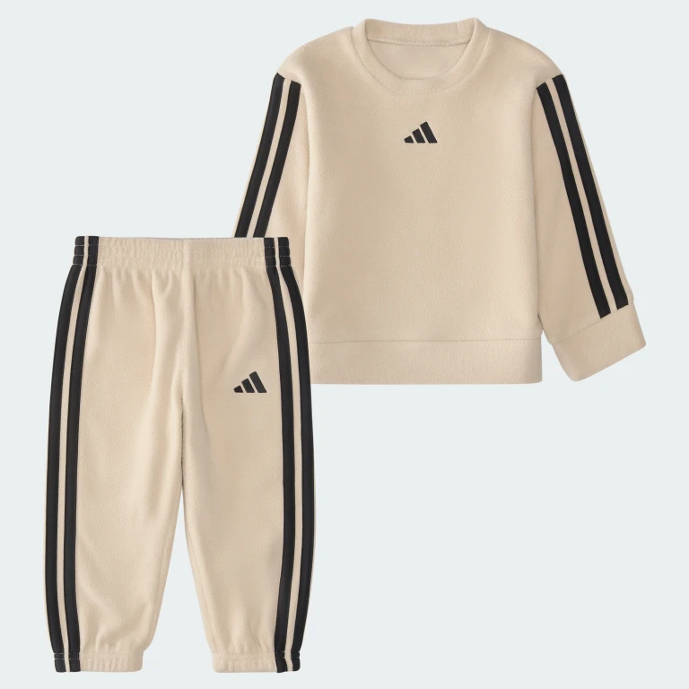 Baby 2-Piece Long Sleeve Winterized Pullover & Jogger-Style Pant