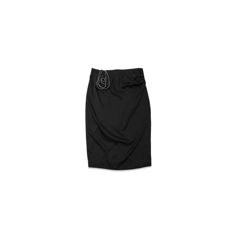 midi roses skirt