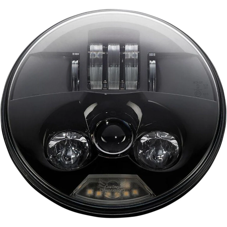 PB-7-B - Custom Dynamics 7" ProBeam LED Headlamp For Harley Davidson FLD 1690 2012-2013 Black