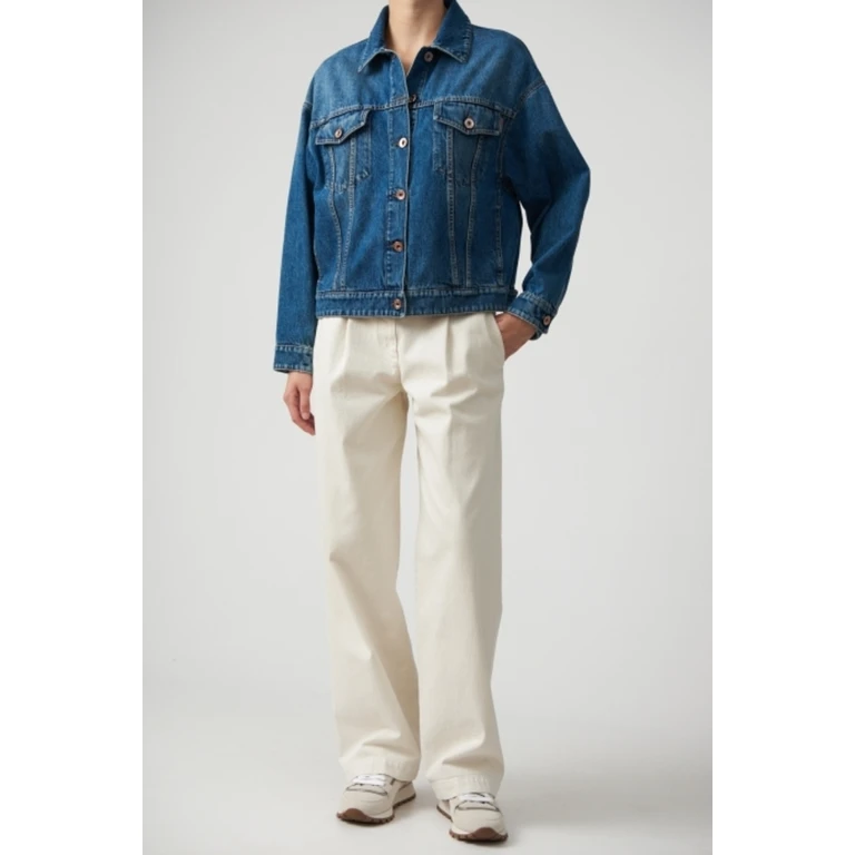 Women's Deep Blue Denim Jacket