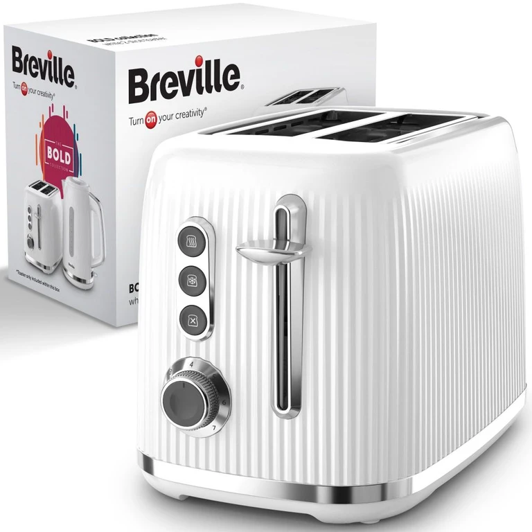 VTR037 Bold 2-Slice Toaster White