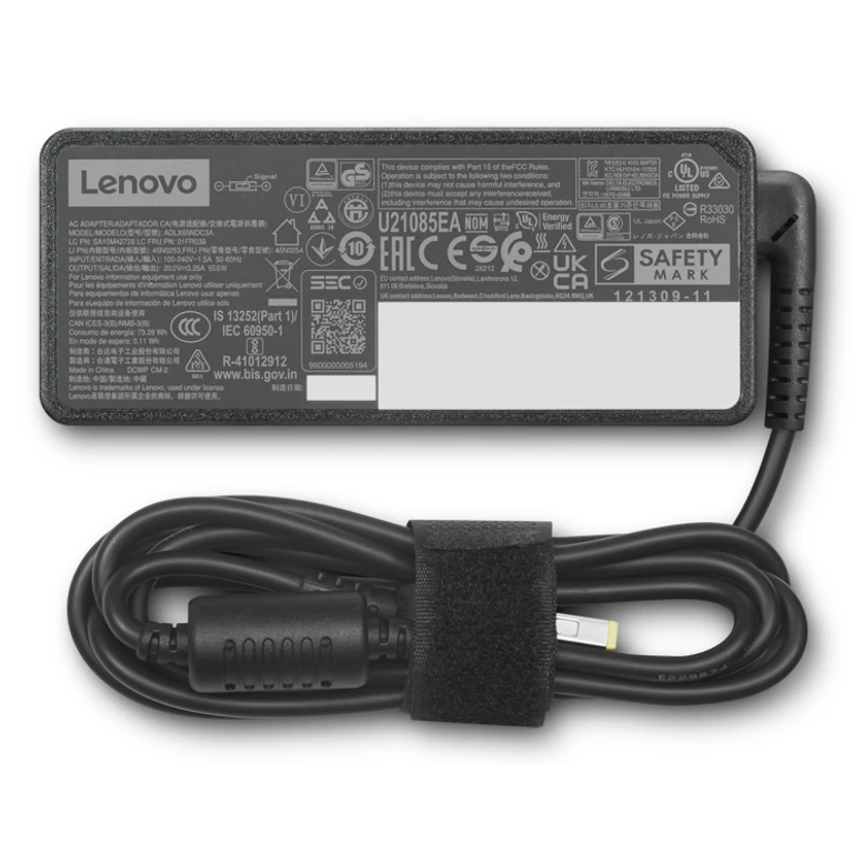 Lenovo 4X21J81444 power adapter/inverter Indoor 65 W Black