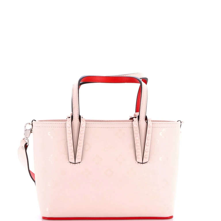 Cabata East West Tote Embossed Leather Mini