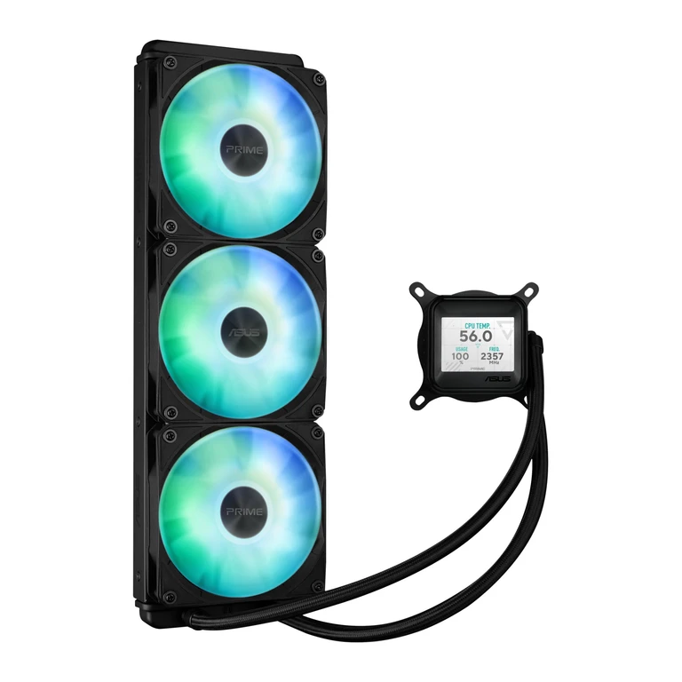 Prime LC 360 ARGB LCD Processor All-in-one liquid cooler 12 cm Black