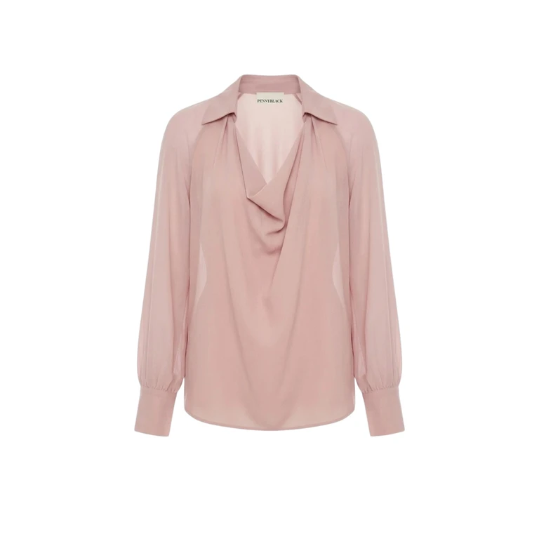 Blue Woman Penny Black pbpgirante-004 Shaber neck