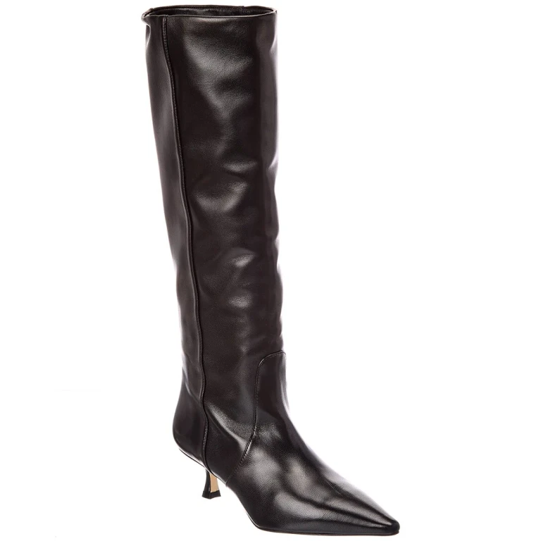 Naomi Leather Knee-High Boot