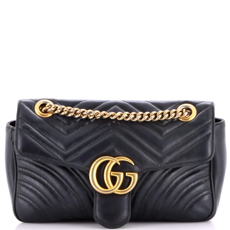 GG Marmont Flap Bag Matelasse Leather Medium