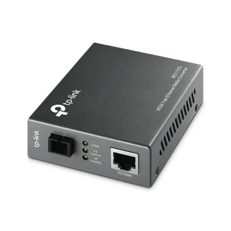 Omada MC111CS network media converter 100 Mbit/s Single-mode Black