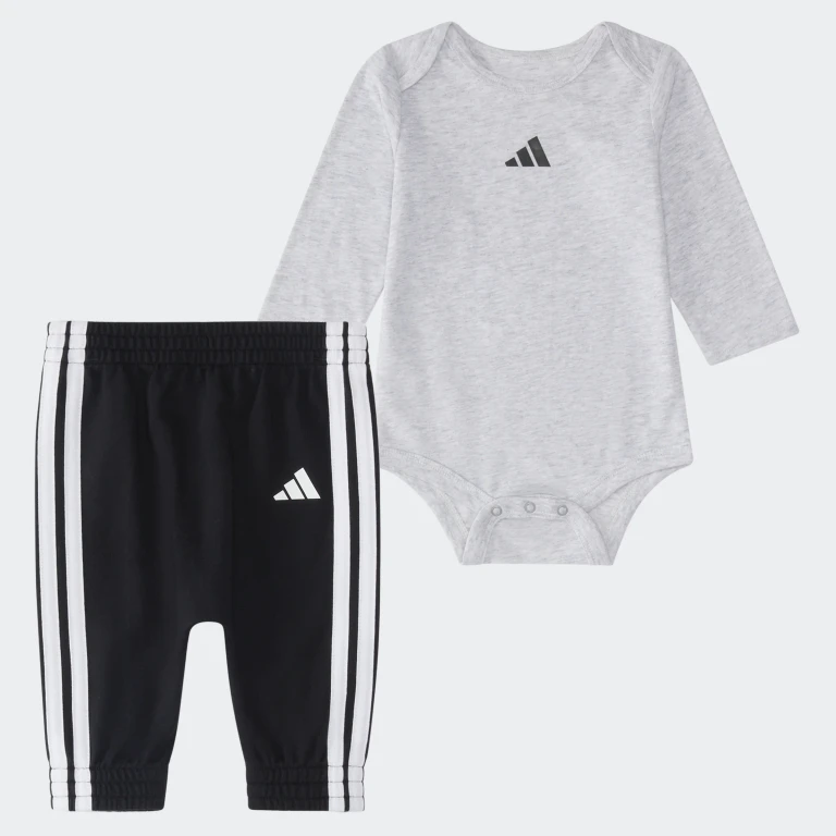 Baby 2-Piece Long Sleeve Body Shirt & Elastic Waistband Pant