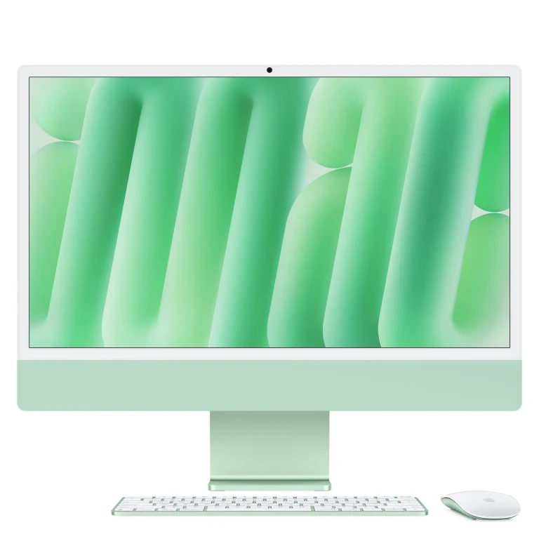 iMac 24-inch with Retina 4.5K display: M4 chip with 10‑core CPU and 10‑core GPU, 16GB, 512GB SSD - Green