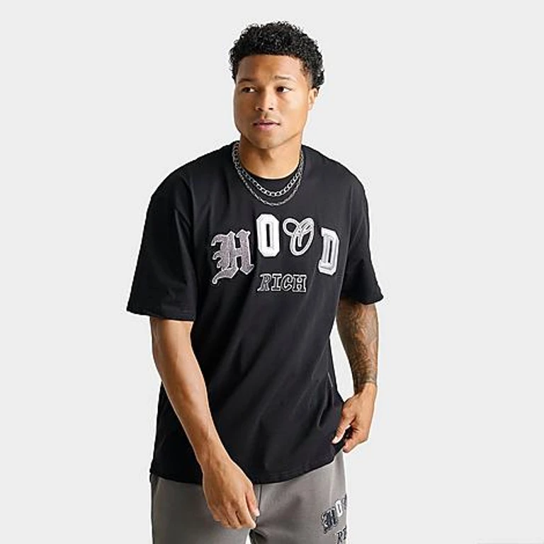 Hoodrich Men's Forza Oversized T-Shirt in Black Size: Small