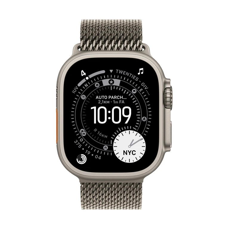 Apple 49mm Natural Titanium Milanese Loop (MGHQ4ZM/A)