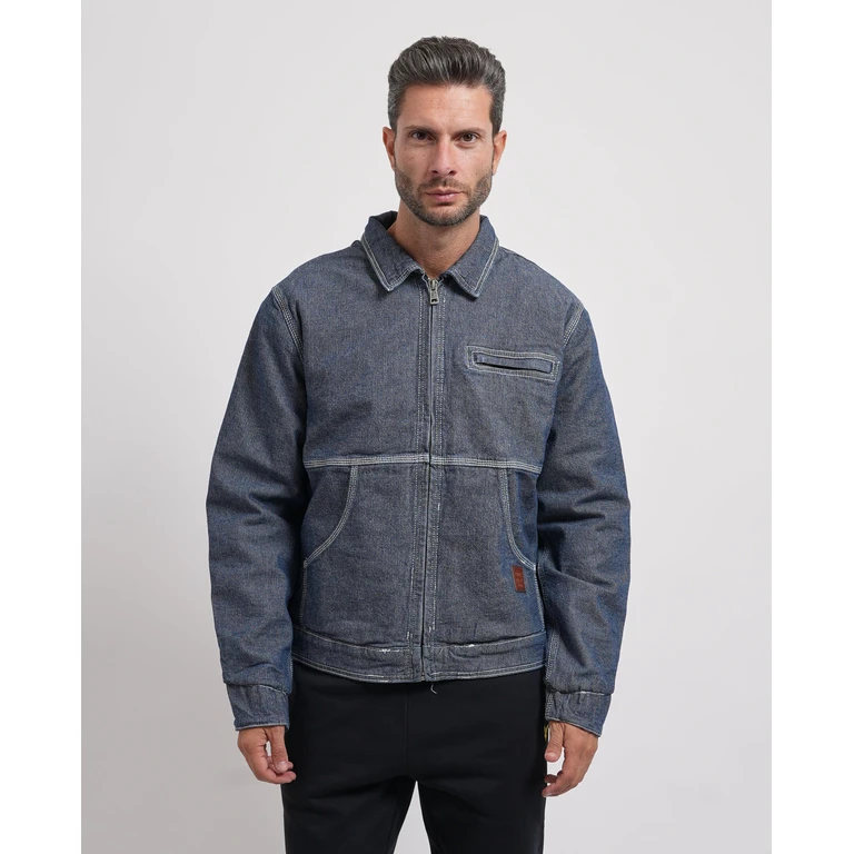 jacket in denim man blue