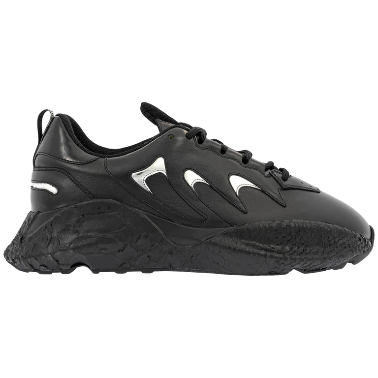 Mens V1PER Black Calf Leather Sneakers