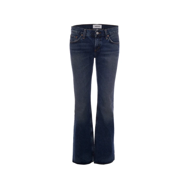 Faded-effect Flared-leg Jeans