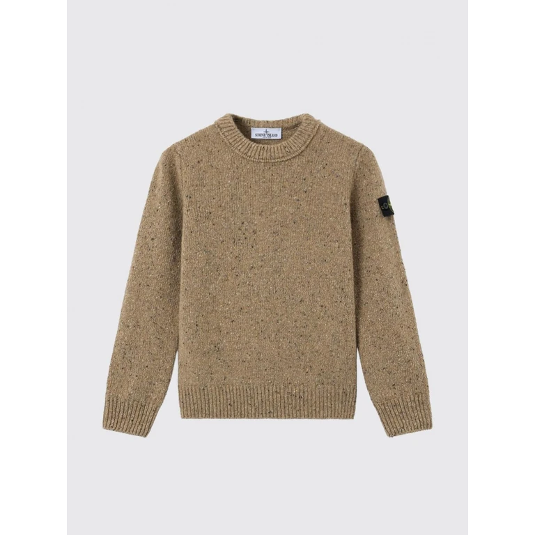 Boy's Wool-Blend Crewneck Jumper with Logo (5100005S0M19V009B)