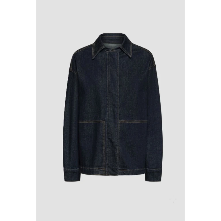 dark blue denim jacket