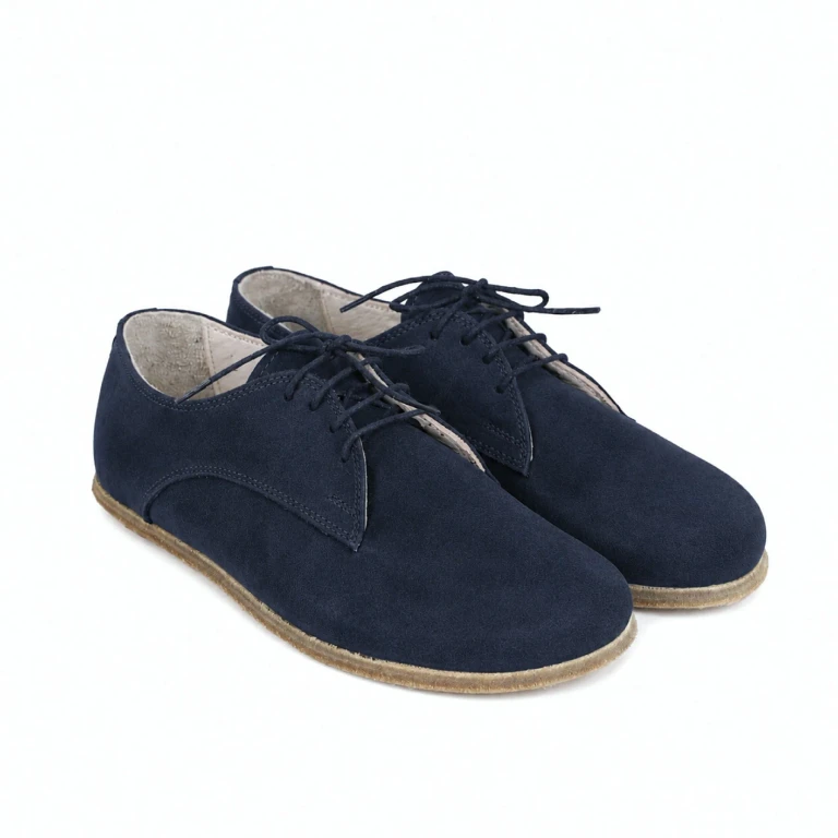 Women's Barefoot SUEDE Leather Oxford Shoes, Classic Comfort & Style: Handmade, Moccasins