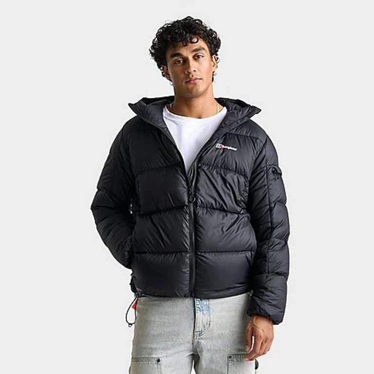 BERGHAUS Men's Zypher Down Full-Zip Puffer Jacket in Jet Black