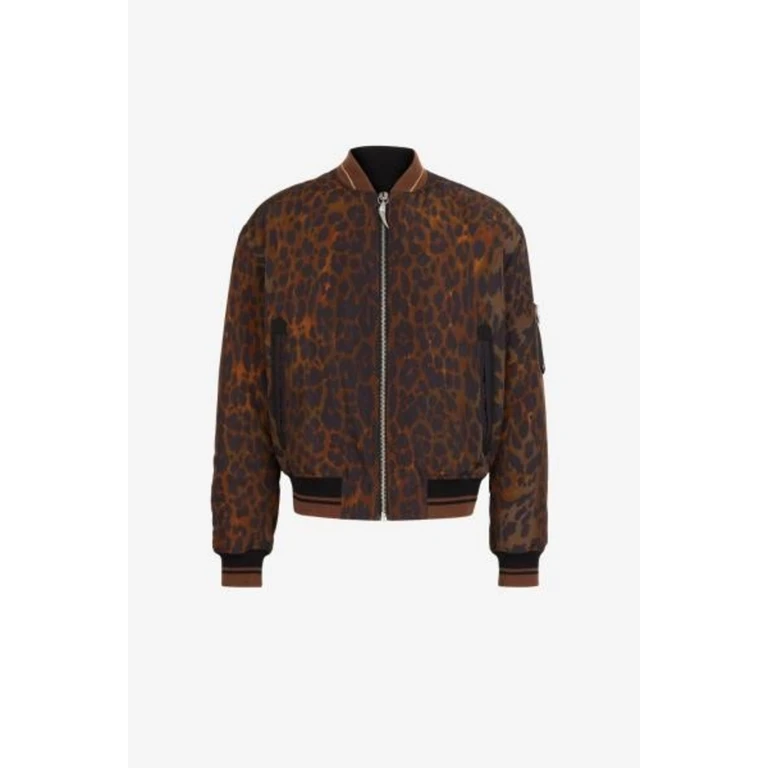 Animalier Jacquard Bomber Jacket