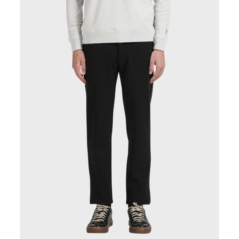 Black Tencel Drawstring Slacks